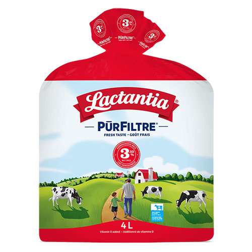 4L 3.25% milk Lactantia