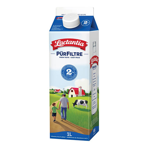 1L 2% milk Lactantia