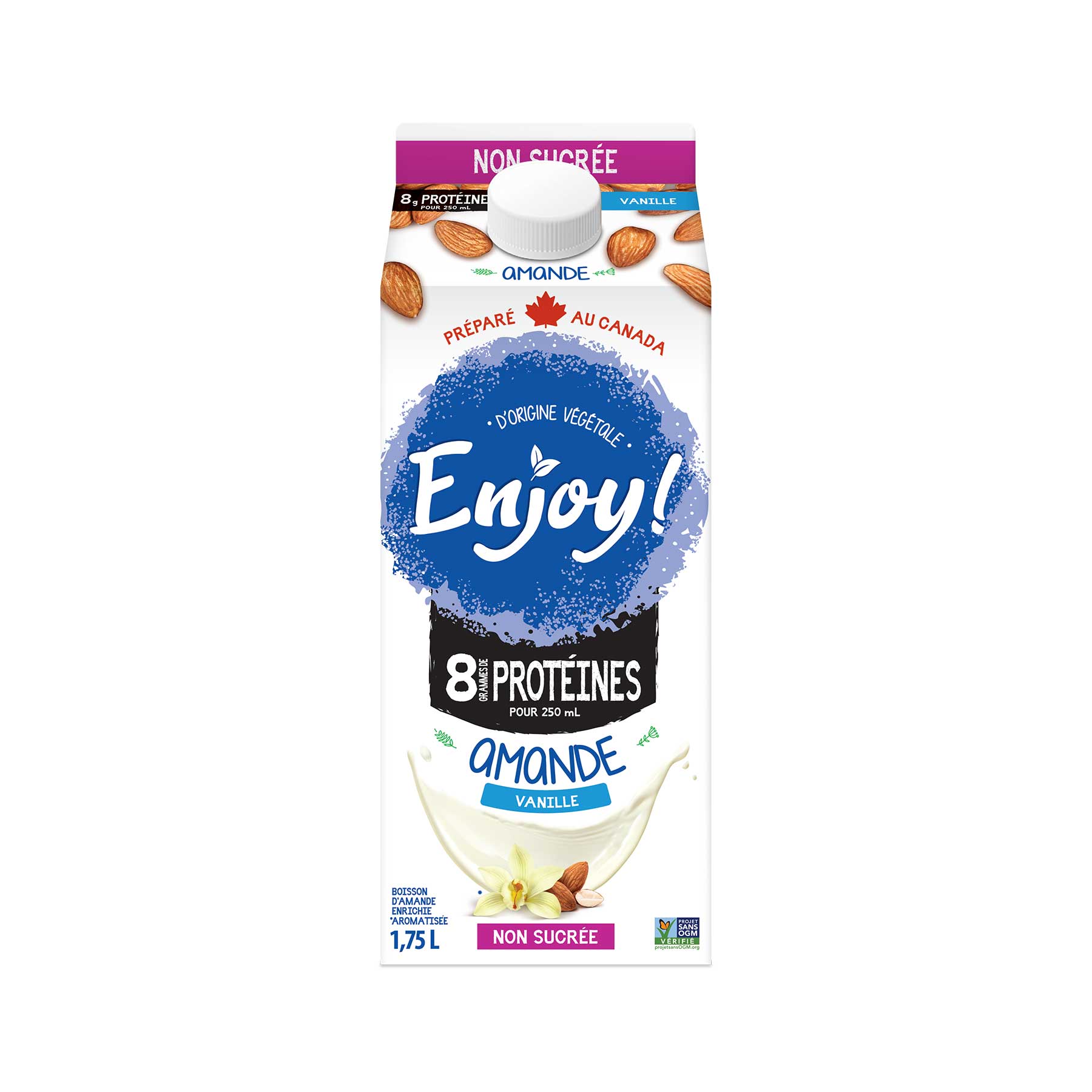 Breuvage d'amande Enjoy original non sucré 1.75L