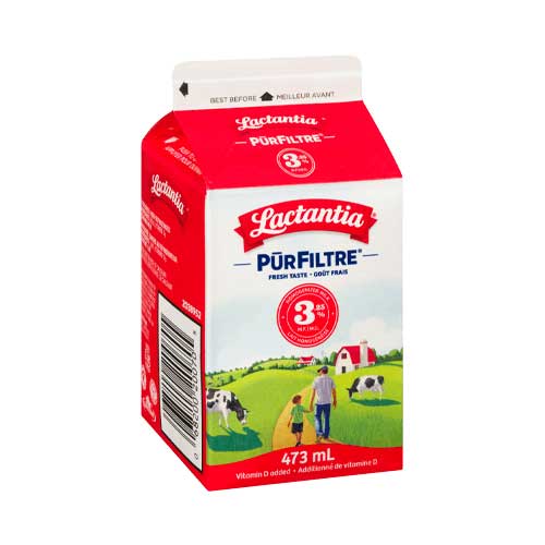 473 ml 3.25% milk Lactantia