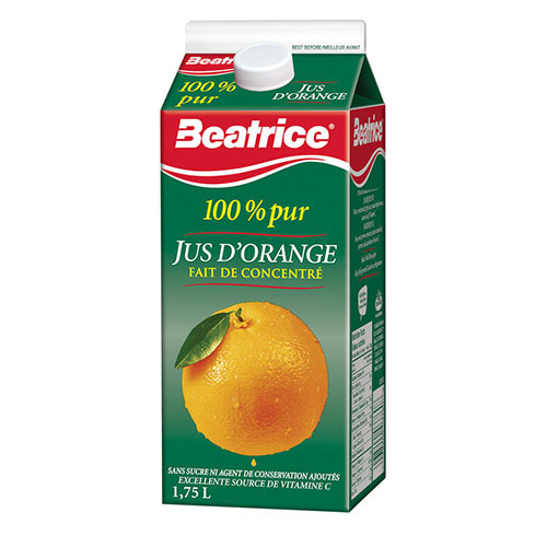 Jus d'orange Béatrice 1.75L