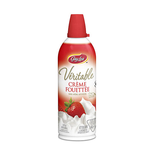 Crème fouettée en aérosol 225g