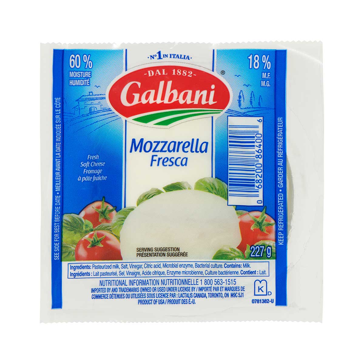 Mozzarella fraîche Galbani 227g