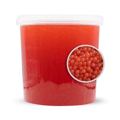 Popping boba raspberry 3.1 kg (bubble tea)