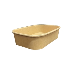 Contenant rectangle Kraft 16 oz (6,81x4,84x1,62) 300un