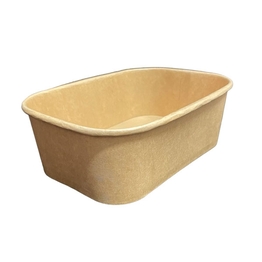 Contenant rectangle Kraft 32 oz (6,81x4,84x2,95) 300un