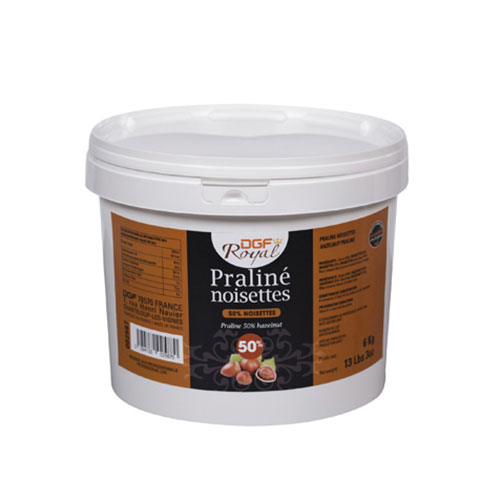 Hazelnut praline paste extra 50%  (DGF Royal)  6kg