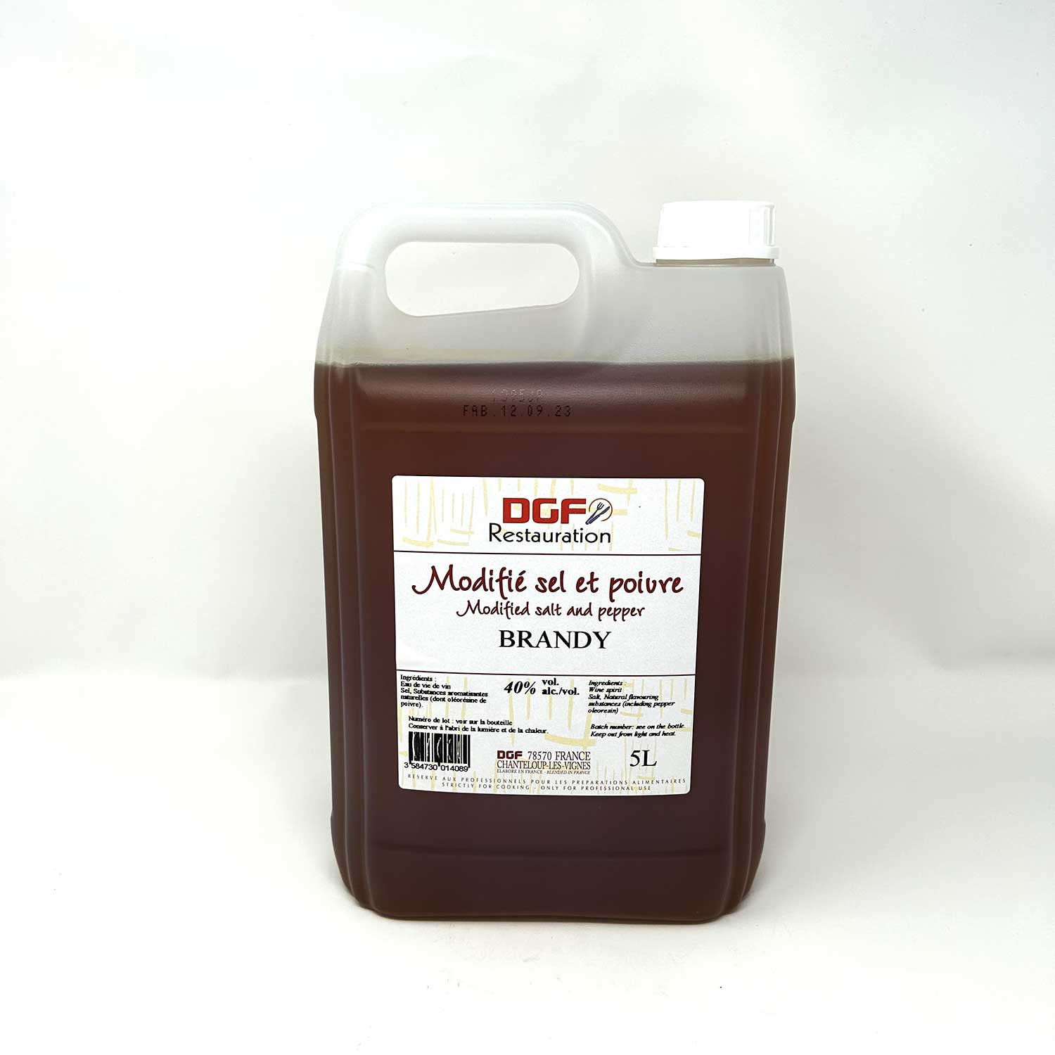Brandy salt and pepper 40% 5L