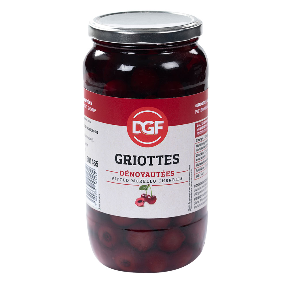 Griotte dénoyautée (sirop léger) 1L