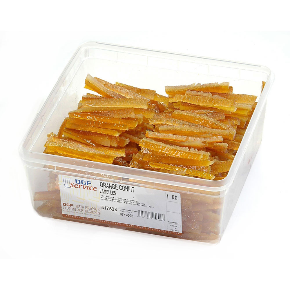 Aiguillettes d'oranges confites 1kg