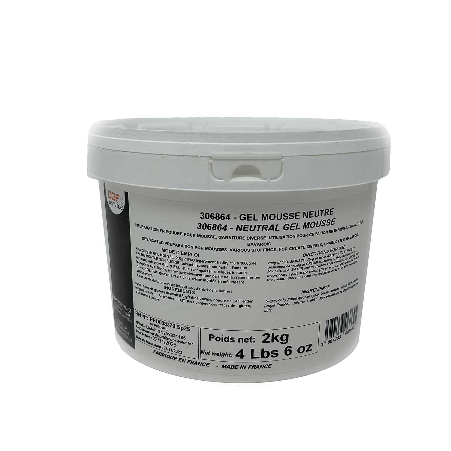 Instant mousse powder mix 2kg