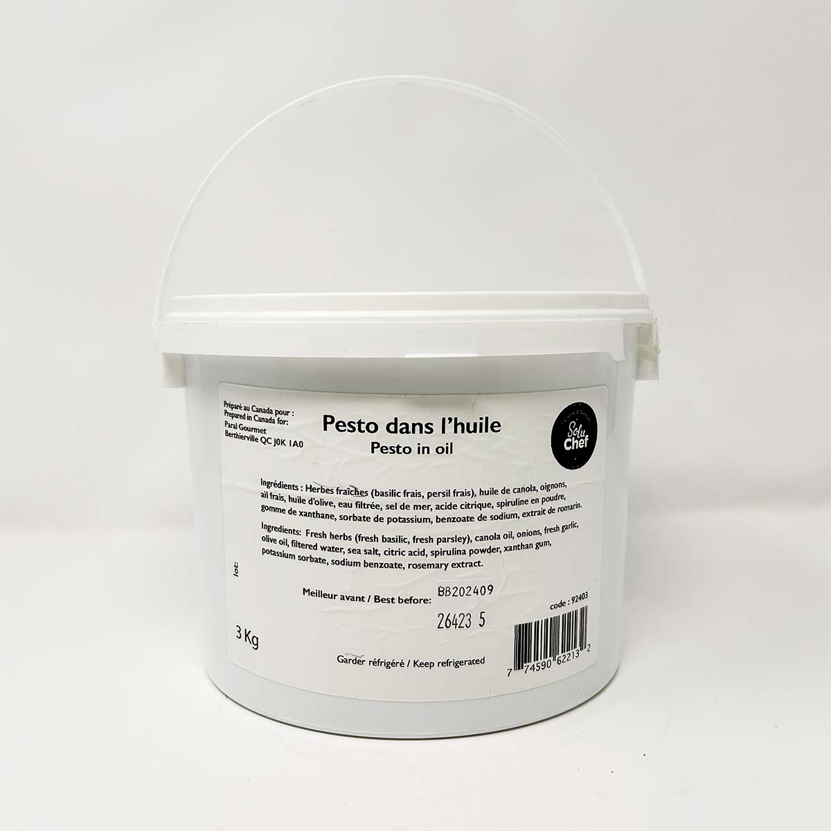 Pesto basilic 3kg