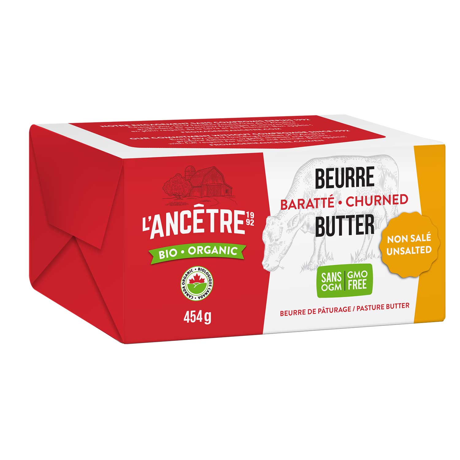 Beurre non sale Bio 6X454g