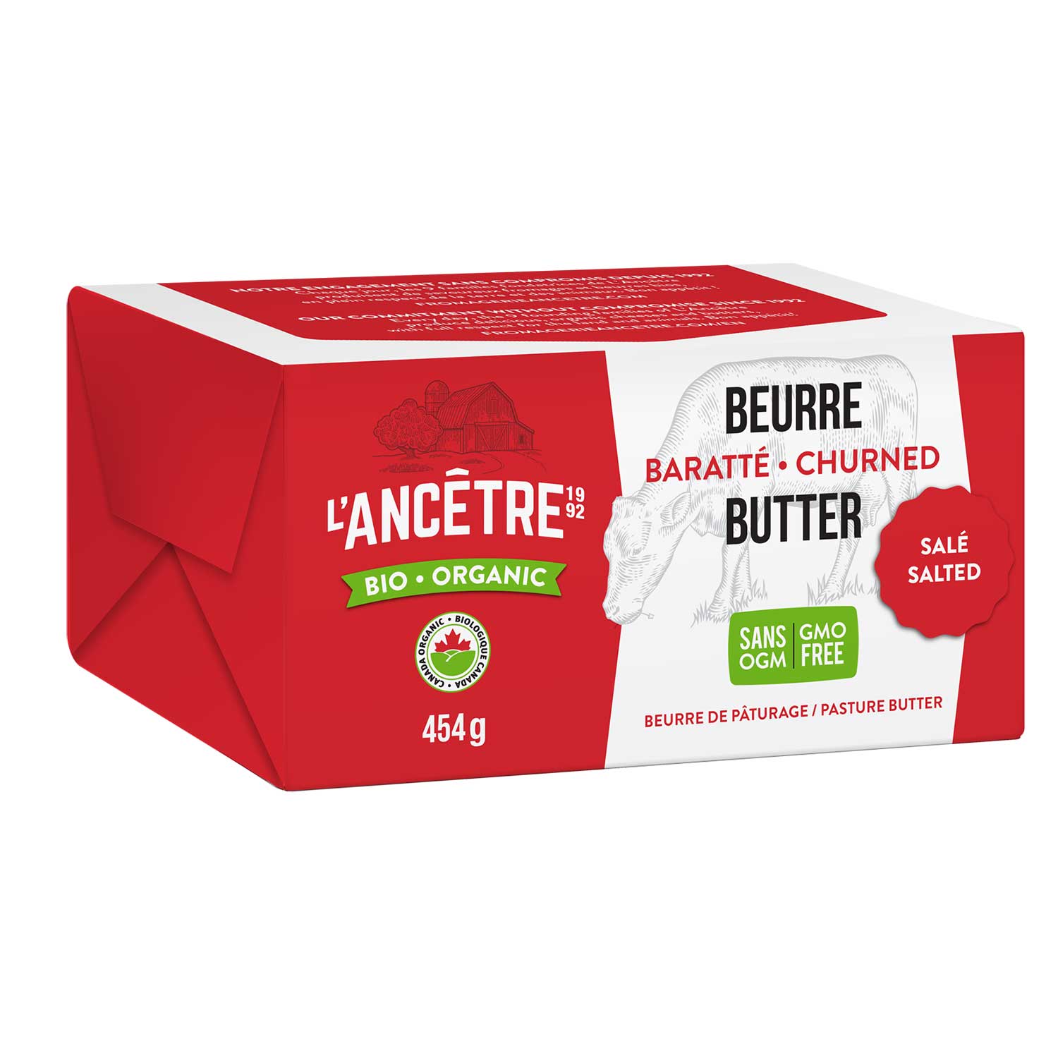 Beurre sale Bio 6X454g