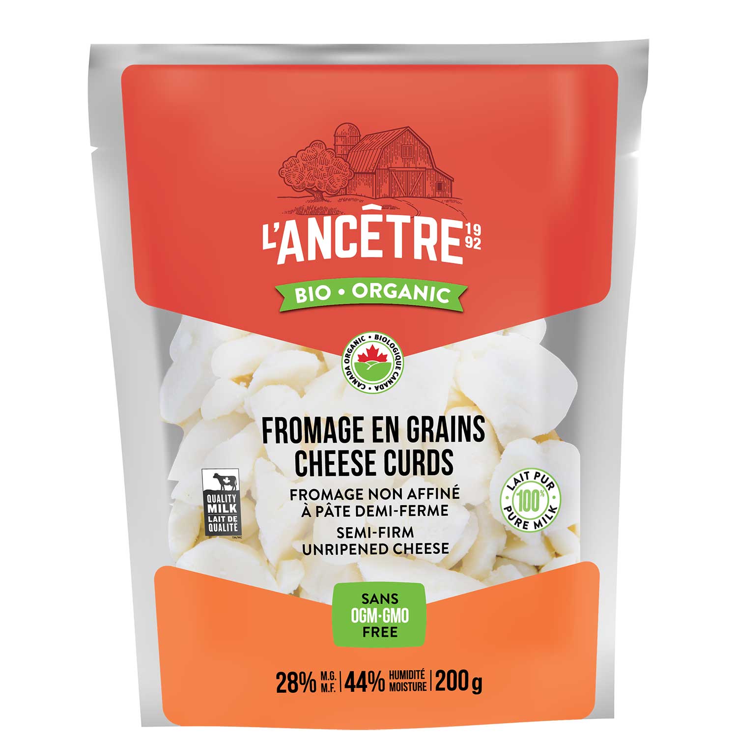 Fromage en grains bio l'Ancêtre 8x200g