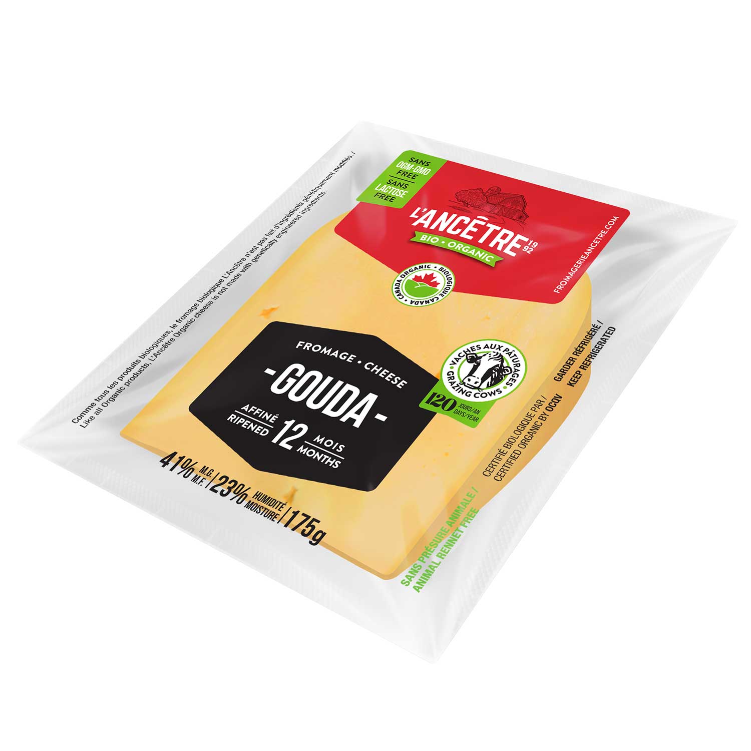 Gouda 12 mois bio l'Ancêtre 8x175g