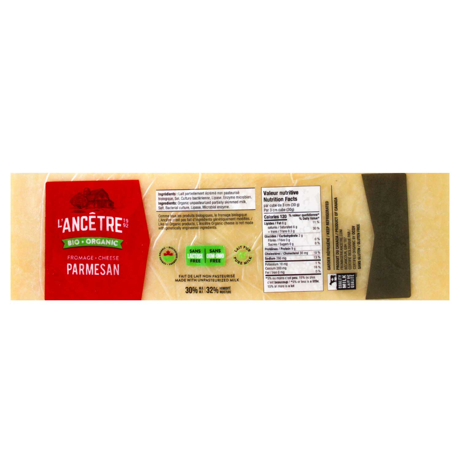 Parmesan bio l'Ancêtre 1kg (PV)