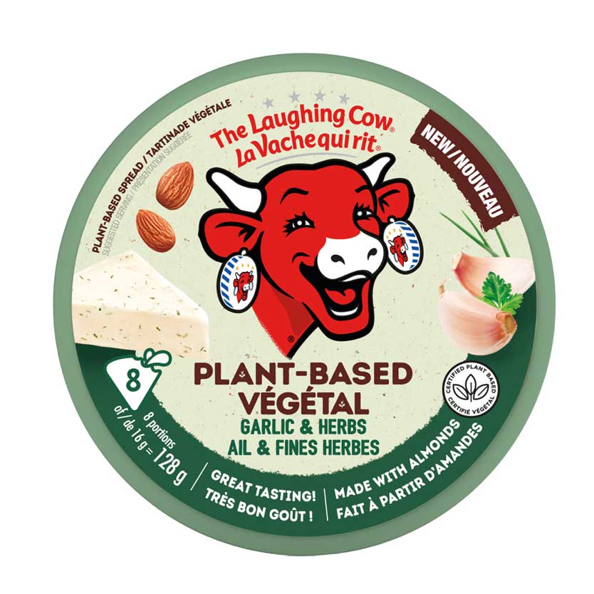 Laughing Cow plant-based garlic and herbs 8x128g