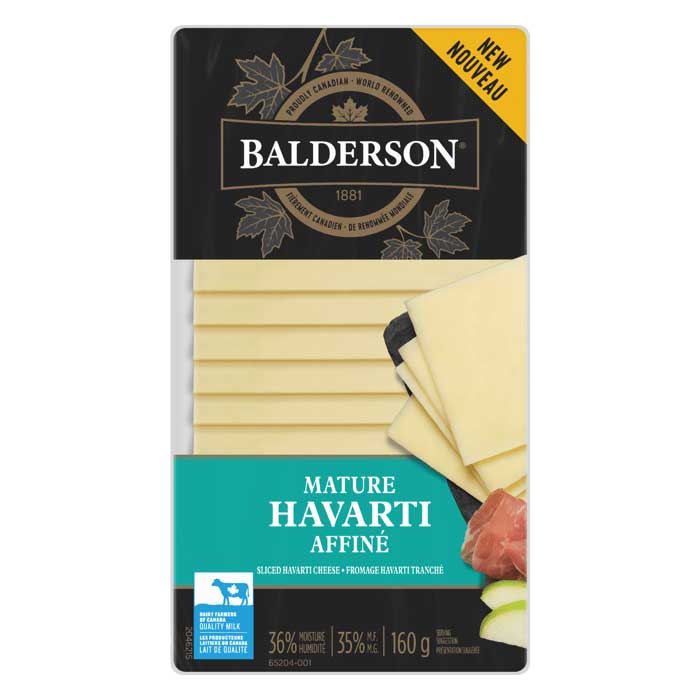 Balderson Havarti mature sliced 160g