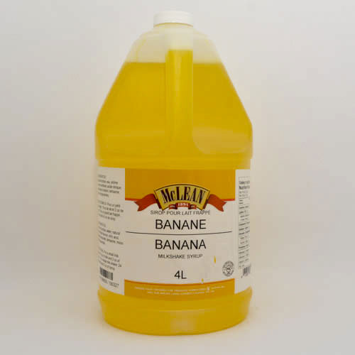 Milk shake banana syrup 4L McLean
