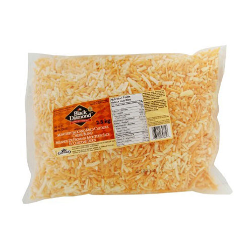 Shredded Monterey Jack and colored cheddar 2.5 kg