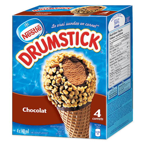 DRUMSTICK CHOCO FAM 12X4X140ml