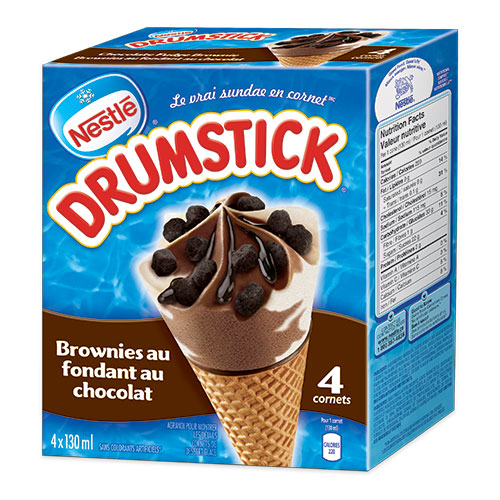 Drumstick brownies fondant