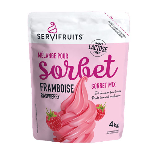 Raspberry mix sherbet 4x4kg