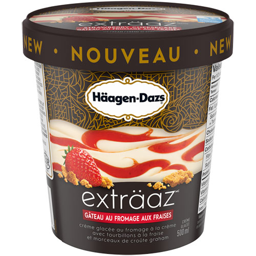 Crème glacée Häagen-Dazs gâteau fromage fraise