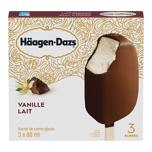 Häagen-Dazs Vanille et chocolat au lait