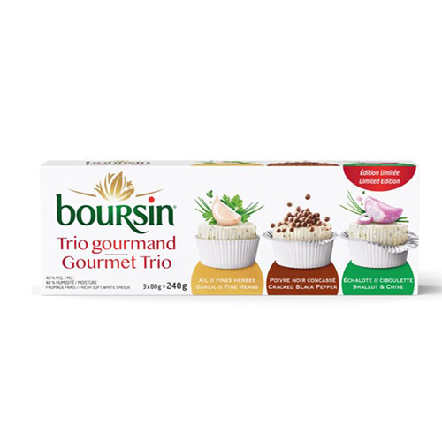 Boursin Trio Gourmand 8x3x80g