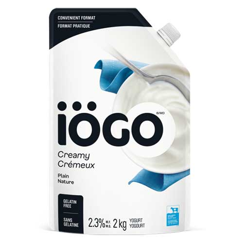 Yogourt Iögo crémeux nature 2kg