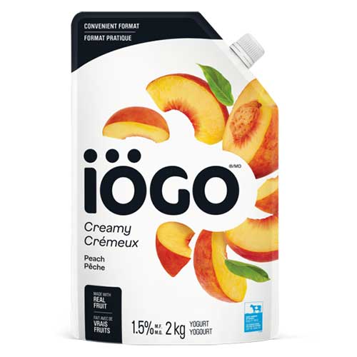 Yogourt Iögo crémeux pêche 2kg