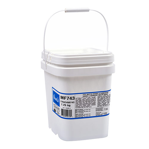 Pâte à muffin canneberge et orange Novali 7.25kg PSC