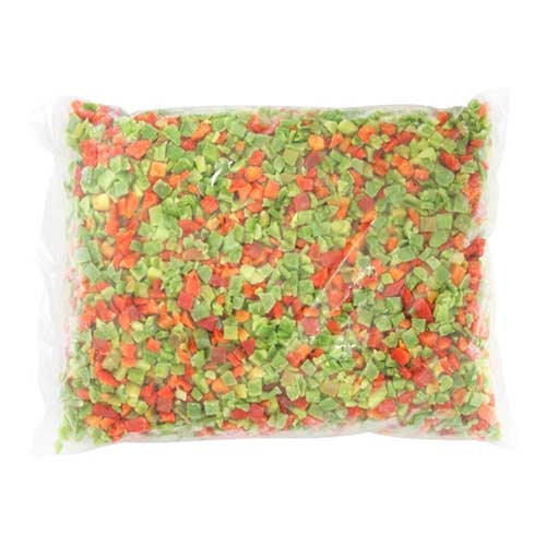 Piment vert & rouge en dés IQF Alasko (6x2kg)