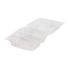 Contenant clair boîte à lunch 2 compartiments 200U