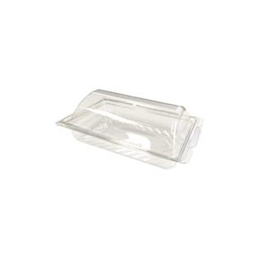 Contenant sandwich clair bombé refermable 4 pointes 6.8" x 4.6 x 2.25 (450U)