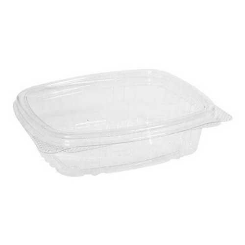 Contenant et couvercle clair refermable 8 oz