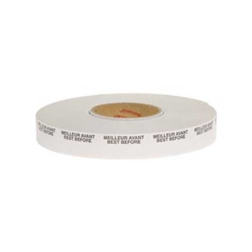 Étiquette blanche "Date d'expiration" 17000U
