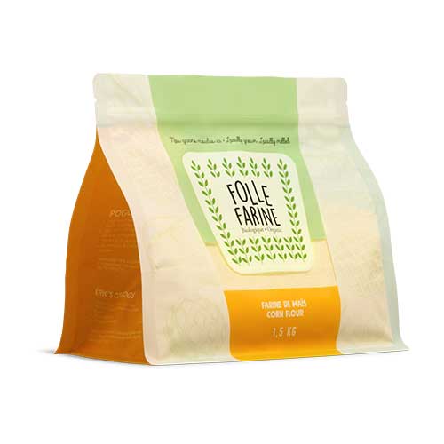 Farine de maïs bio Folle Farine 6x1.5kg