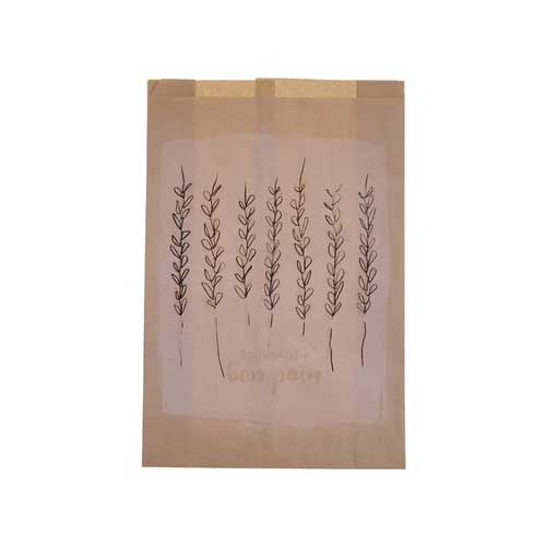 Sac de papier brun imprimé  (11"x4"x16")  1000un
